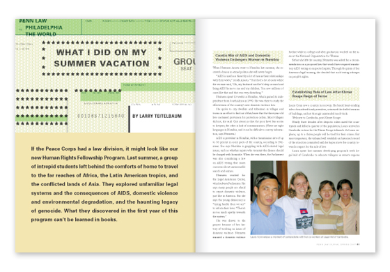 Featured Article - What I Did On My Summer Vacation