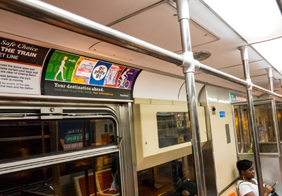 Transit advertising
