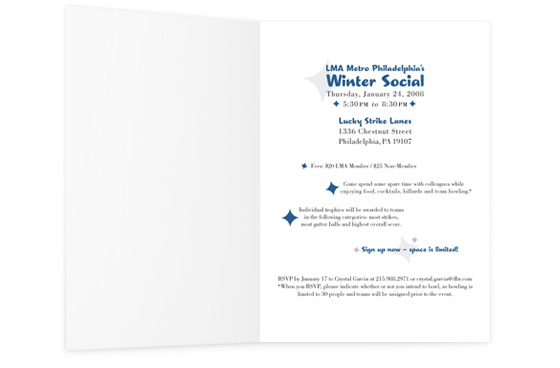 2008 Winter Social Invitation - Interior