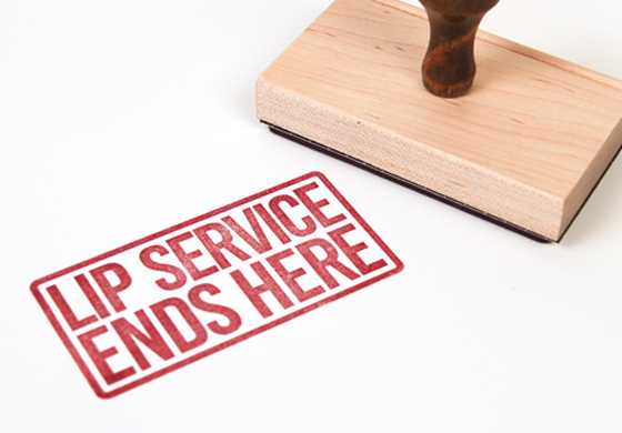 Lip Service Stamp